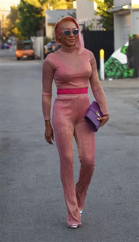 mel b nipples|Pink spice: Mel B flashes the flesh in see